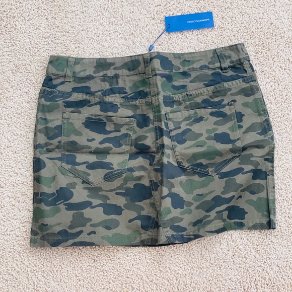 REBECCA MINKOFF Dove Skirt In Camoflage size 28 - Picture 4 of 4